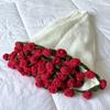 Crochet Flower Blanket Handmade Rose Bouquet Blanket Lily of The Valley Crocheted Bouquet