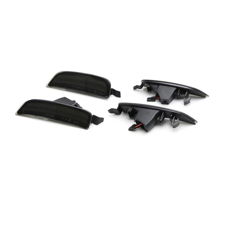 4Pcs Car Front Amber+Rear Red LED Side Marker Light For Mazda Miata Mx-5 2016-Up