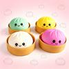 Gesimuleerde Stoombroodje Drukbal Fidget Sensorisch Speelgoed Gesimuleerd Eten Inktvis Stoombroodje Knijpbaar Deegbal, Dagelijks Cadeau squishy