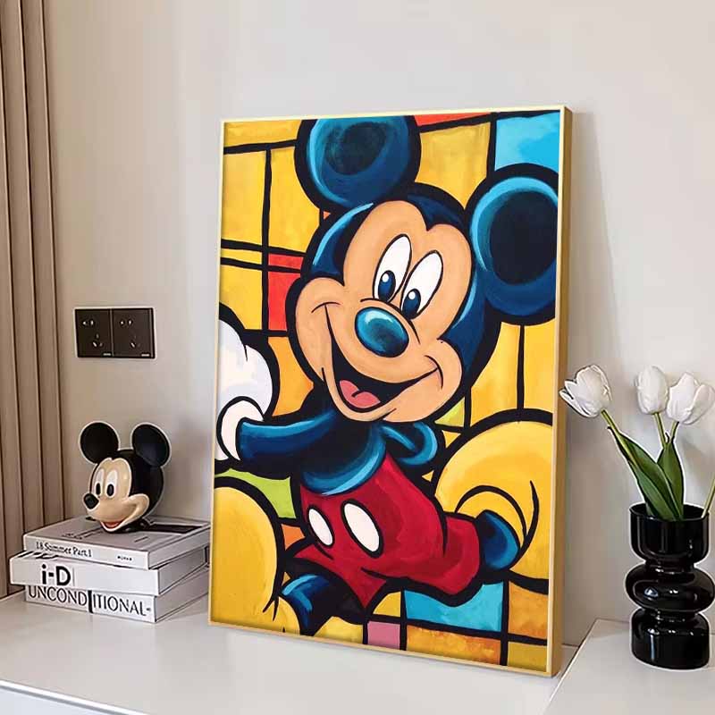 Disney Diamond Stained Window Mickey Mouse Decorative Painting DIY Kit Adult Arts and Crafts Home Decor and Gift