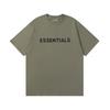 Essentials T-Shirt for Men's Pressed Glue Letters Loose Round Neck High Street Fashion Men and Women Short Sleeves T-shirts