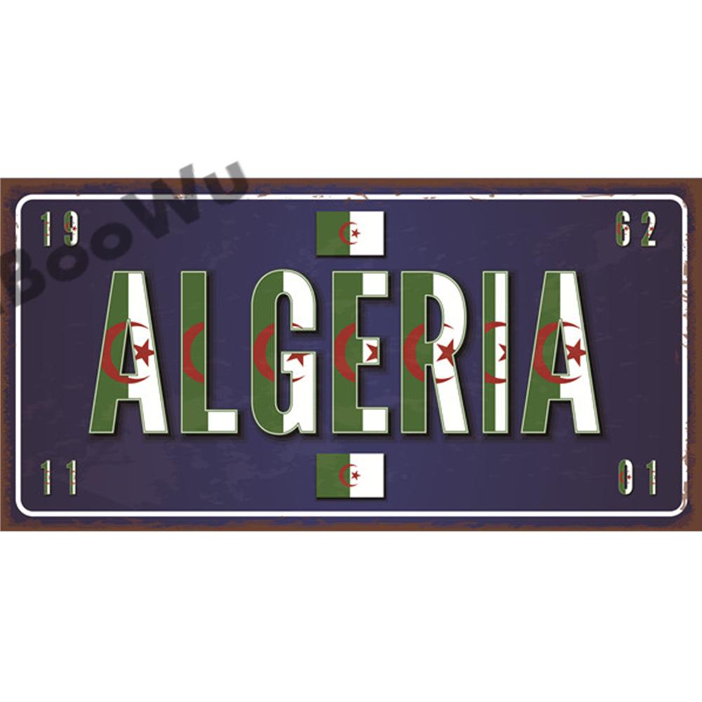 African Countries Name & Flag Plate Poster Vintage Home Decor Retro Metal Tin Signs Pub Car Garage Wall Art Decoration