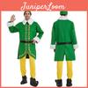 Halloween Men Elf Cosplay Costume Outfits Christmas Role Play Theme Adult Party