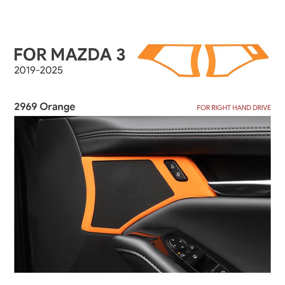Top Suede Trim LHD RHD Sticker For Mazda 3 Axela BP 2019 2020 2025 2025 2025 2025 2025 Car Door Horn Button Frame Accessories