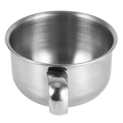 Neu Edelstahl Metall Rasierseife Becher Schüssel Tasse Rasierer Reinigungsschaum Werkzeug Für Mann