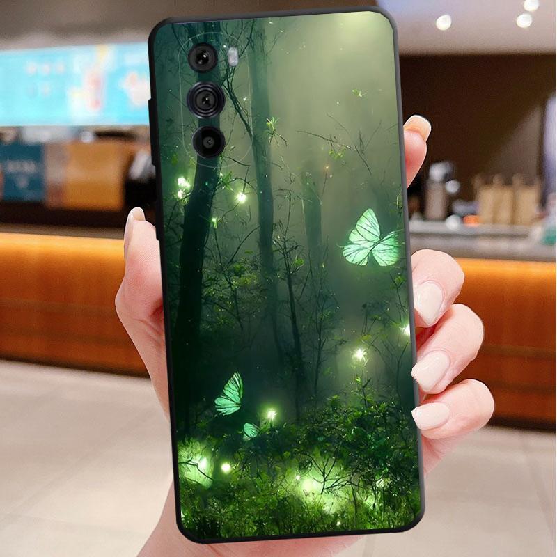 

Phone Case For Motorola Edge 50 40 Pro 60 50 40 30 Ultra Neo Fusion Moto G85 G72 G53 G54 G84 G13 G32 Night Butterfly tree Moto G32