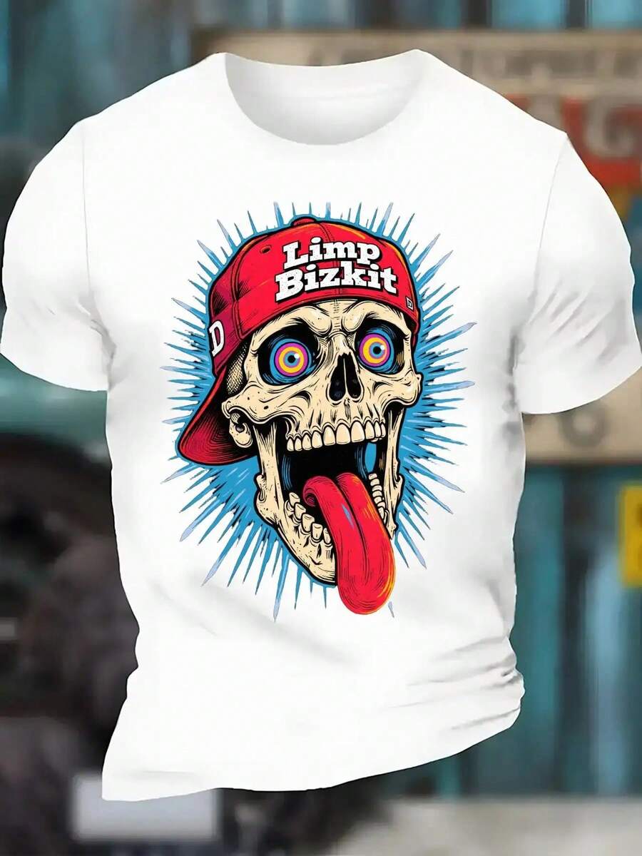

Unisex s Limp Bizkit Skull Graphic T-Shirt XXL