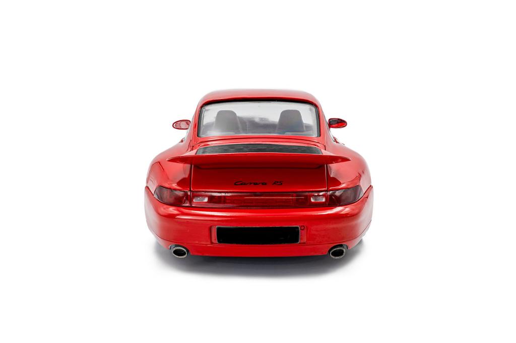 SOLID O Porsche Carrera Diecast Car 1/18 Scale 911 (993) Carrera RS 1997 (Red) [Parallel Import]