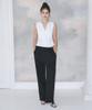 Kiyamo Layered Skirt Linen Pants _Black
