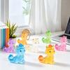 8Pcs Mini Dinosaur Figures, Glow In The Dark Miniature Chinese Mythical Creature Statue, Tiny Resin Animals Ornaments for Fairy Garden,