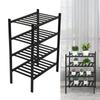 Bamboo Shoe Rack  Able Shoe Shelf Storage   for Closet Entryway Hallway Bathroom Living Room