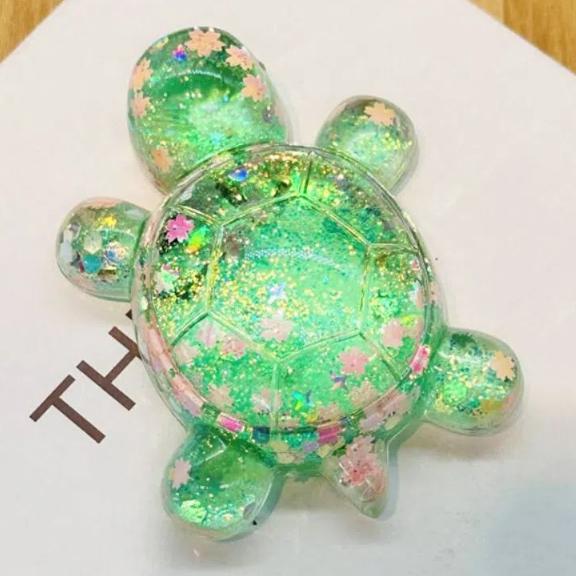 Shiny Cartoon Turtle Toy Cute Turtle Small Ornament Statue Candy Color Turtle Dolls  Couple Gifts