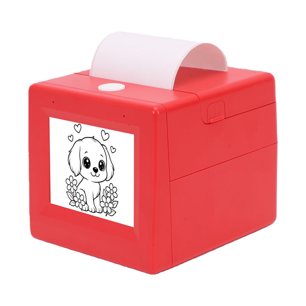 Cutie imprimantă vocală AI inteligentă cu afișaj de 2,8 inci, maker de stickere portabil fără cerneală, mini imprimantă termică pentru acasă, școală