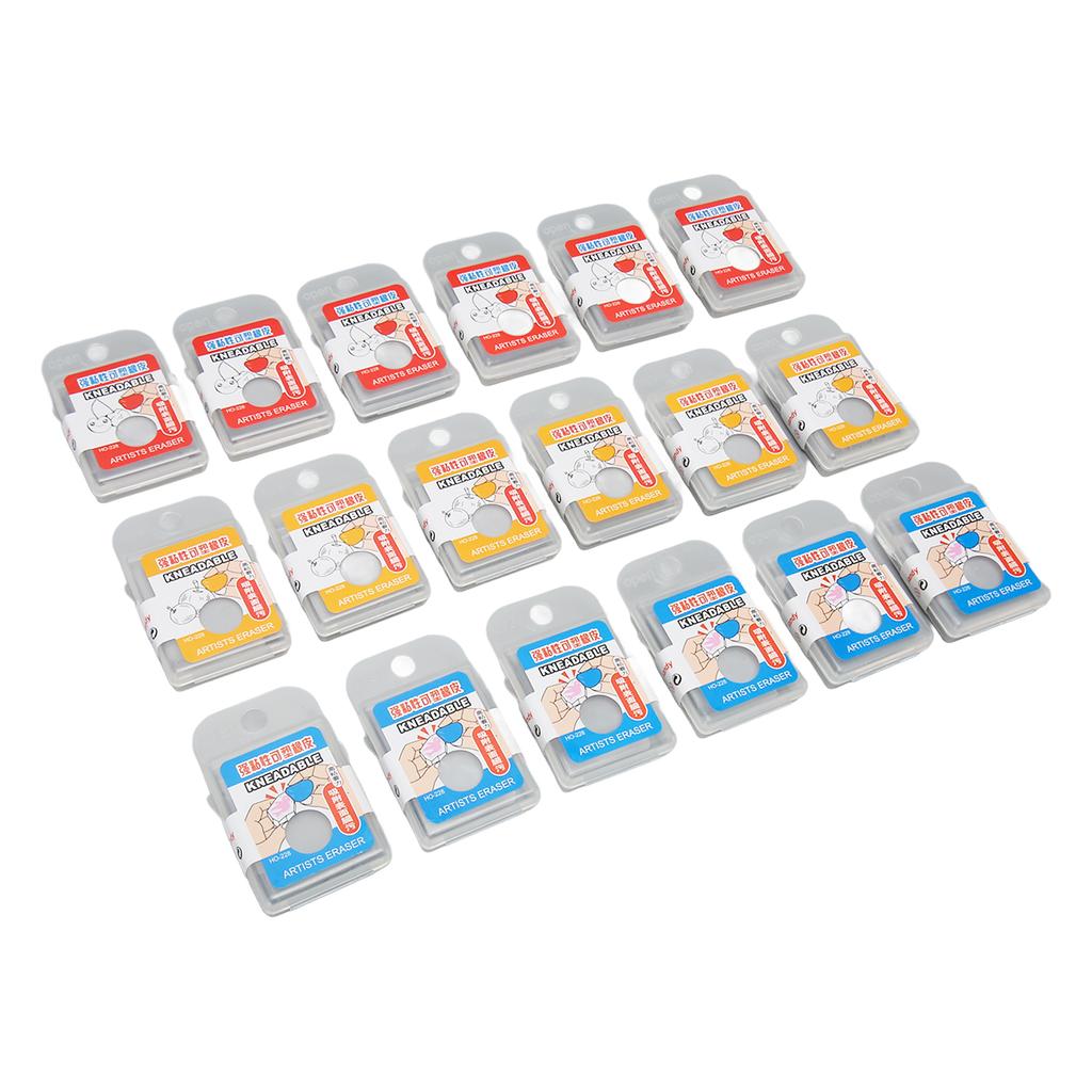 18PCS Kneaded Eraser Strong Adhesion Moldable Eraser Art Gum Eraser for Artists Drawing
