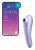 DUAL PLEASURE Mauve Connected Clitoris Stimulator - Satisfyer - Connected Sex Toys