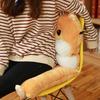 40x75cm Hamster Plüsch Sitzkissen Gelenkig Mit Reißverschluss Cartoon Tier Plüschtier Winter Warmes Kissen Stuhl Dekoration Geschenk