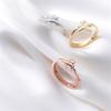 New Exquisite Zircon Airplane 925 Sterling Silver Temperament Personality Sweet Double Layer Crystal Opening Rings TYB014