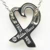 Used TIFFANY&Co. Necklace Loving Heart Silver925 2.8g Silver Paloma Picasso