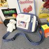 New Canvas Bag Female Student Small Bag Wind Messenger Bag Literary Versatile Cute Shoulder Bag