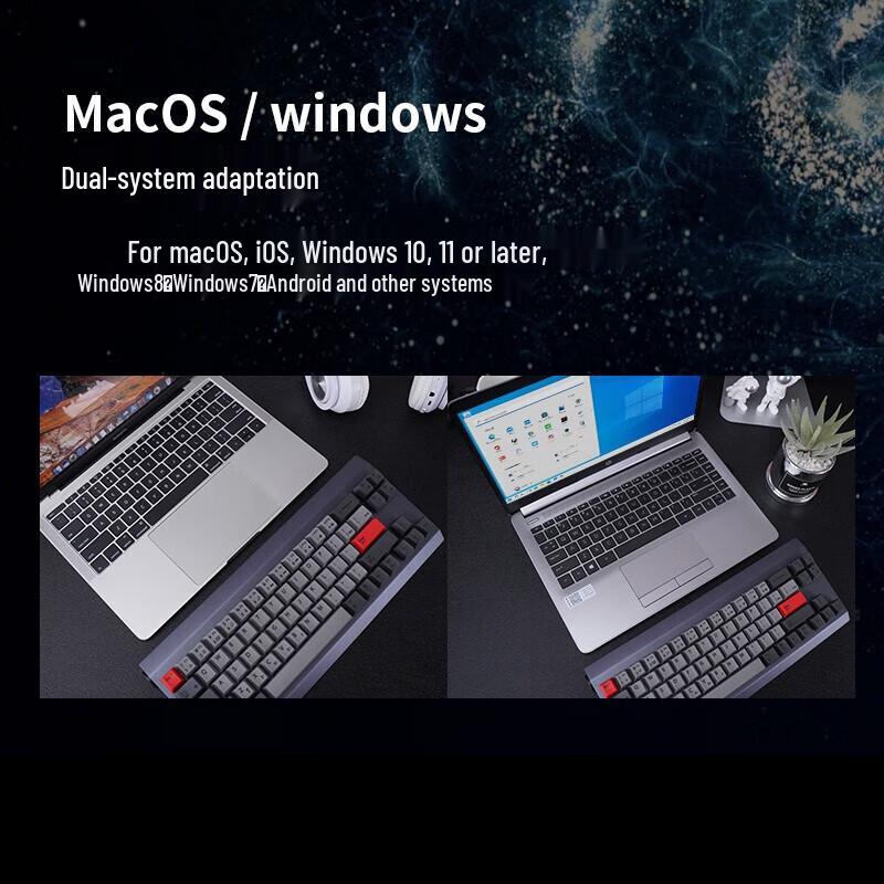 M108 Cherry Silent Red Tri-Mode Mechanical Keyboard