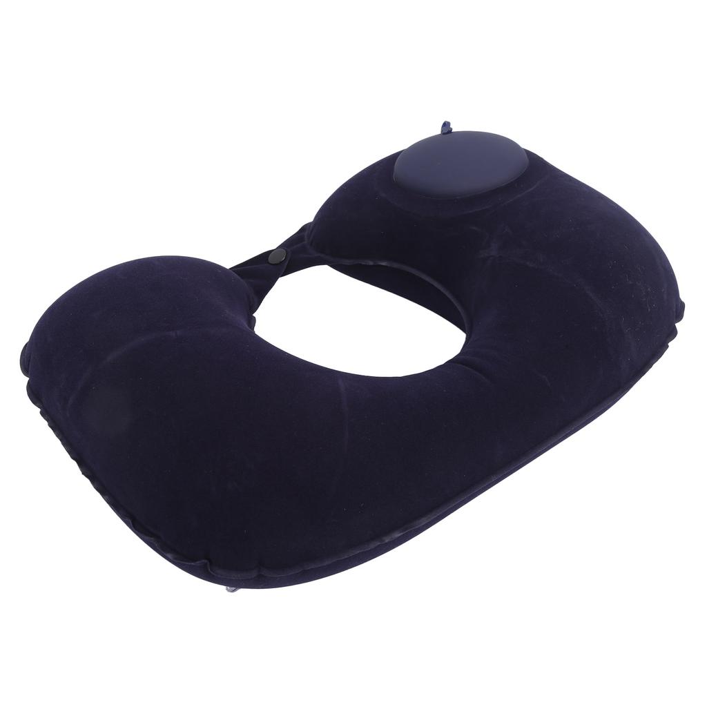 U Shape Pillow Press Inflatable Soft Head Rest Cushion Cervical Protection for Car Office