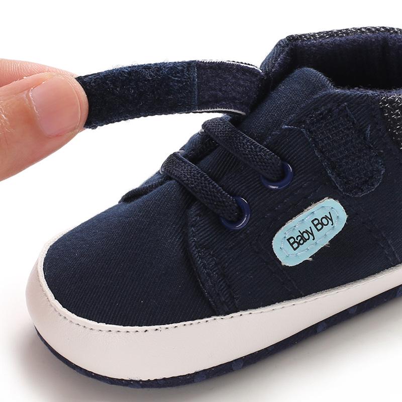 Spring & Autumn Soft Sole Canvas Baby Walking Shoes (0-1 Year, Non-Slip)