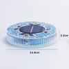 4/2/1PCS Solar Disk Light Waterproof Outdoor Glass Garden Stake Lighting Colorful Decorative Pathway LED Lights Dusk to Dawn