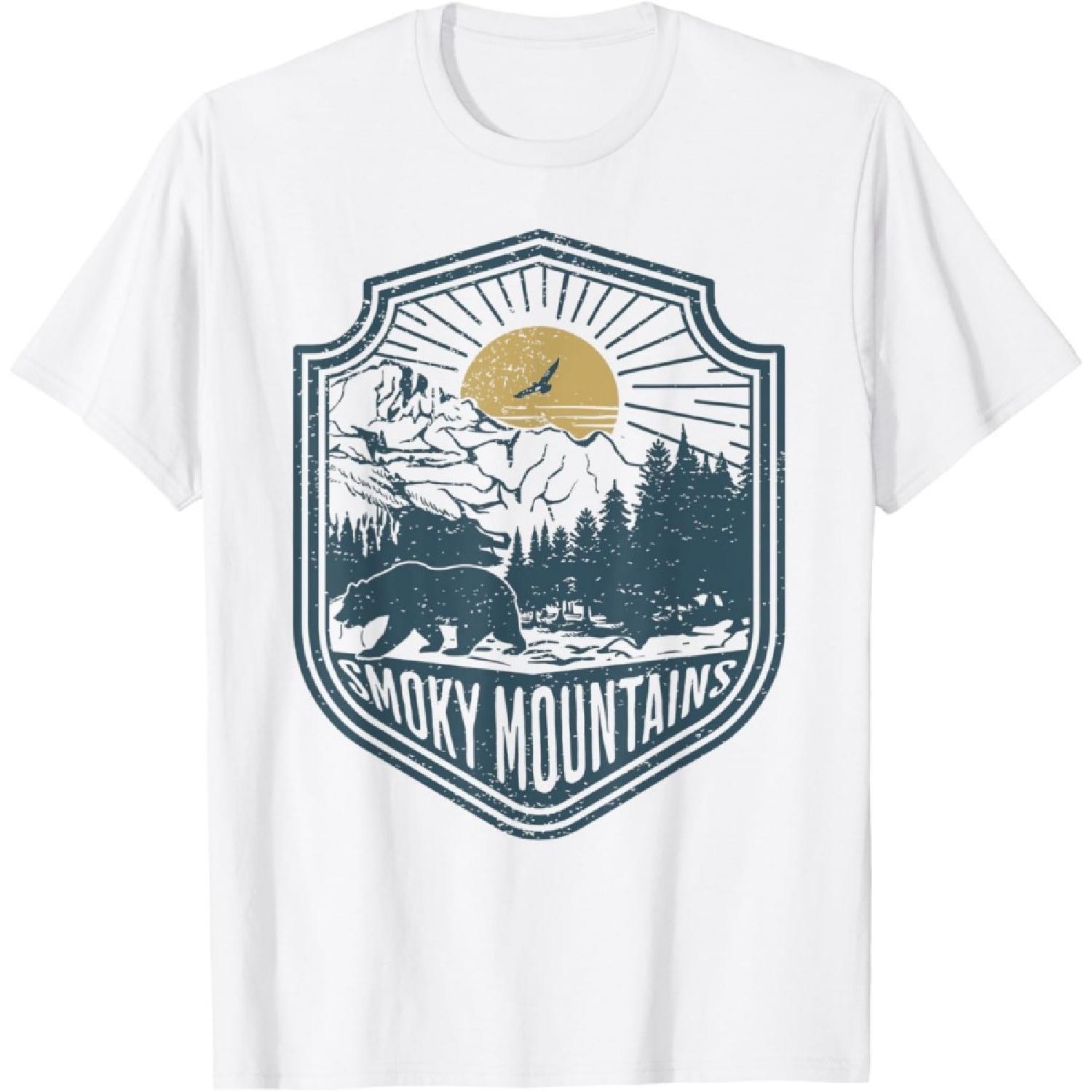 Национальный парк Грейт-Смоки-Маунтинс Медведь Природа Пеший туризм На открытом воздухе Футболка S