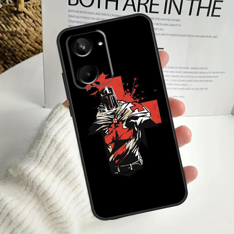Christian Templar Knights For Realme GT6 GT7 15 Pro 10 11 12 13 14 Pro Plus C55 C71 C75 C67 C63 C61 C53 C35 C65 Case