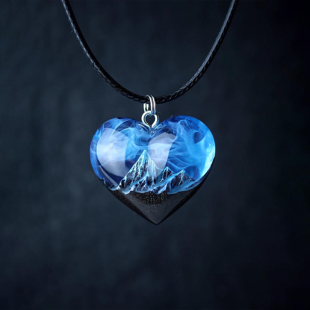 DIY Epoxy Resin Casting Molds Pendant Resin Molds, Including Heart & Round-Shaped Silicone Mold for Jewelry Making