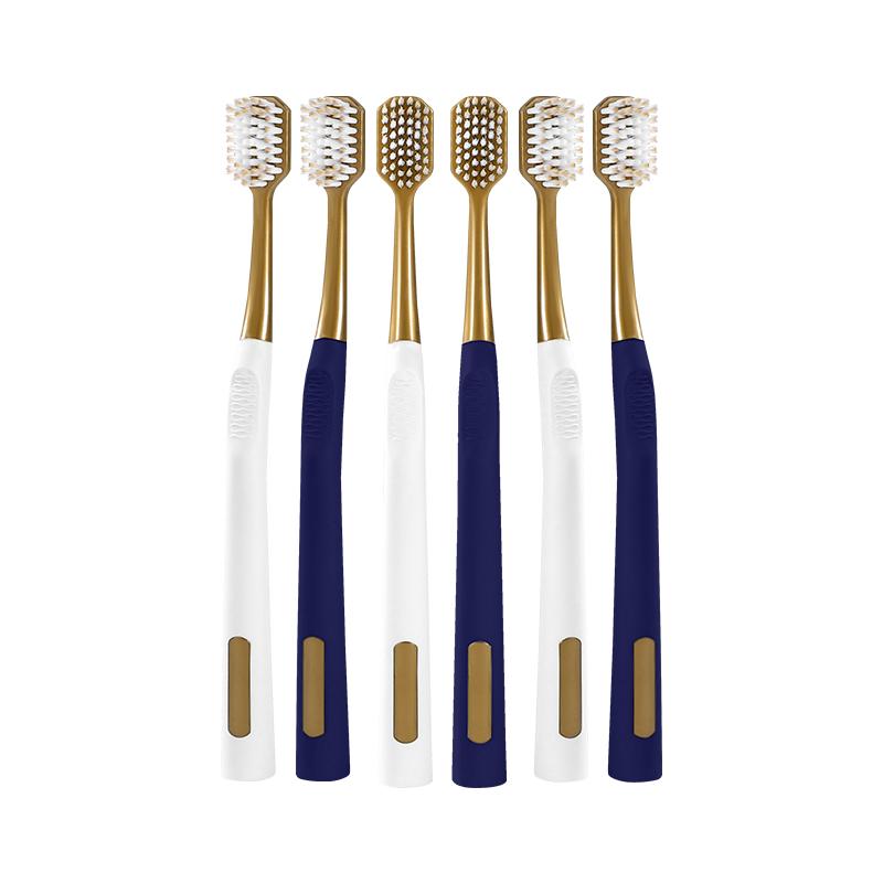 

VCOOLNI high-end luxury toothbrush 6-pcs travel essential, couple, home, adult soft bristled toothbrush efficient cleaning