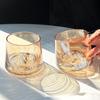 1/2 Stück Berg Glas Tasse Whiskey Glas Transparent Guanshan Wasser Tasse Bier Wein Flasche Milch Kaffee Becher Ästhetische Tasse