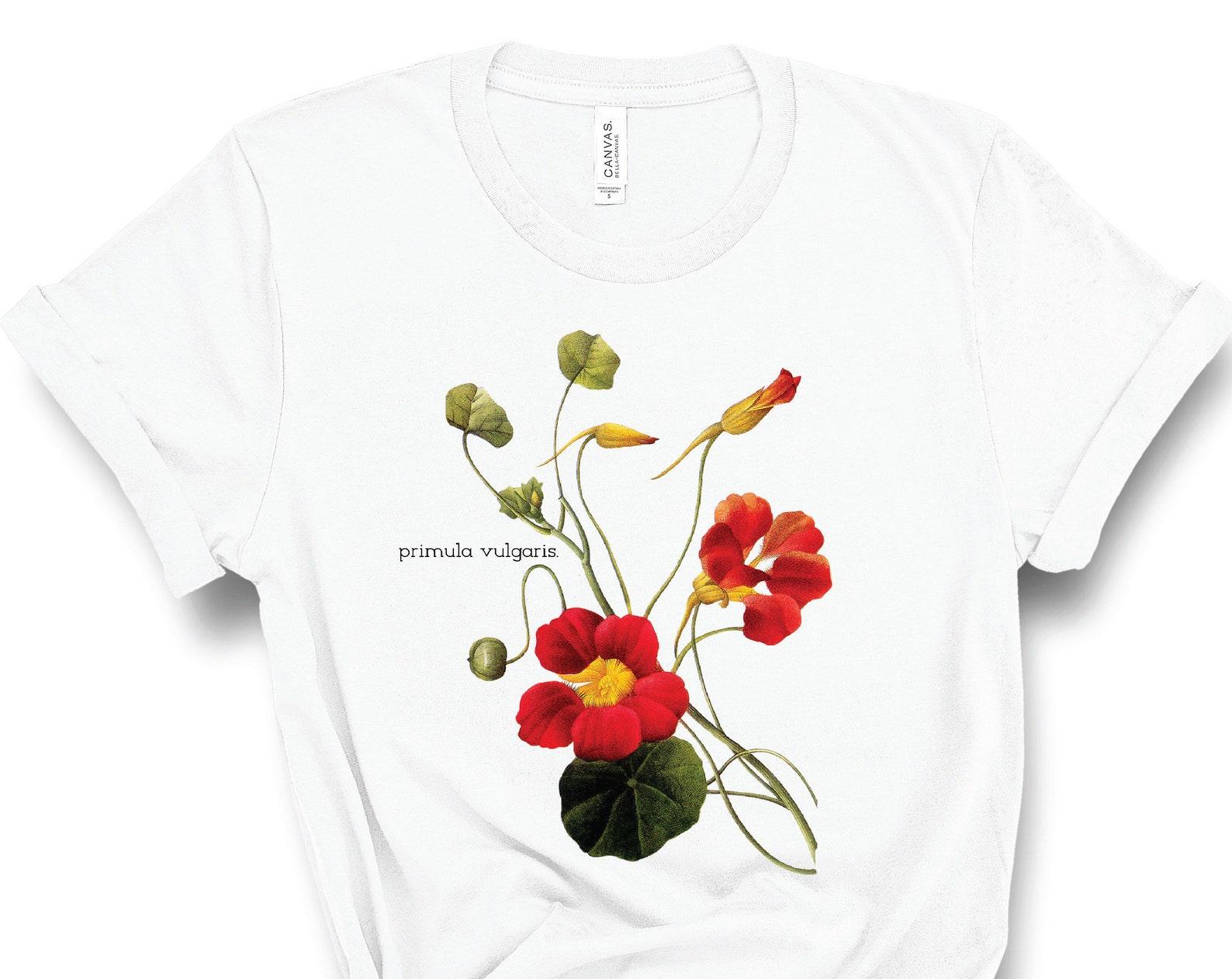 Botanical Shirt, Vintage T-Shirt, Vintage Botanical, Botanical Print, Flower t-shirt, Tee, Vintage Flower Shirt, Graphic Tshirt, Wildflower S