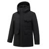Mens Mid-Length Hiking Down Jacket Warm Outdoor Sports Coat Color Block Youth Style