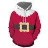 Womens Mens Kids Christmas Sweater Funny Hoodie 3D Digital Print Hooded Sweatshirts With Pockets