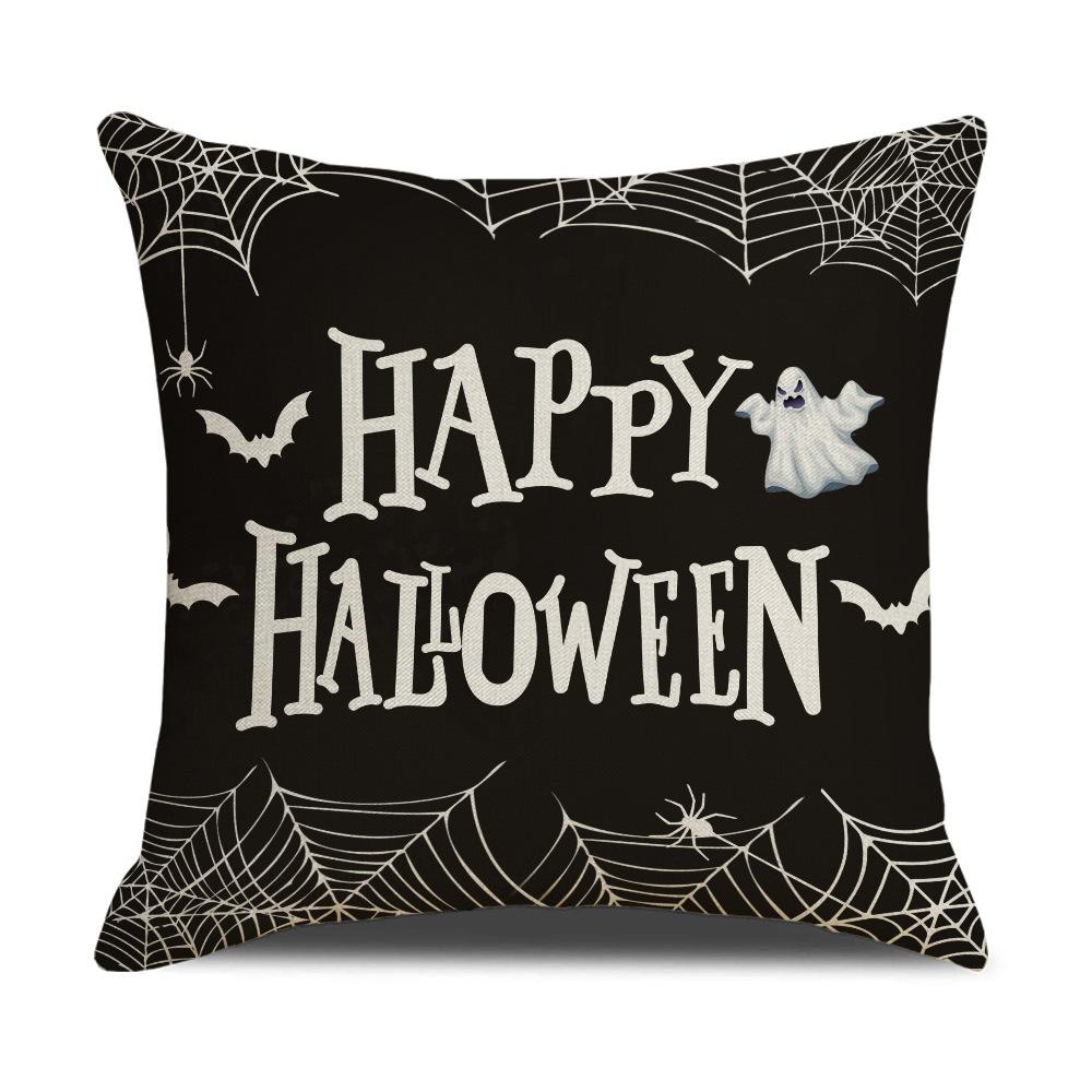 New Halloween Pillowcase Funny Pumpkin Ghost Horror Cushion Sofa Pillow