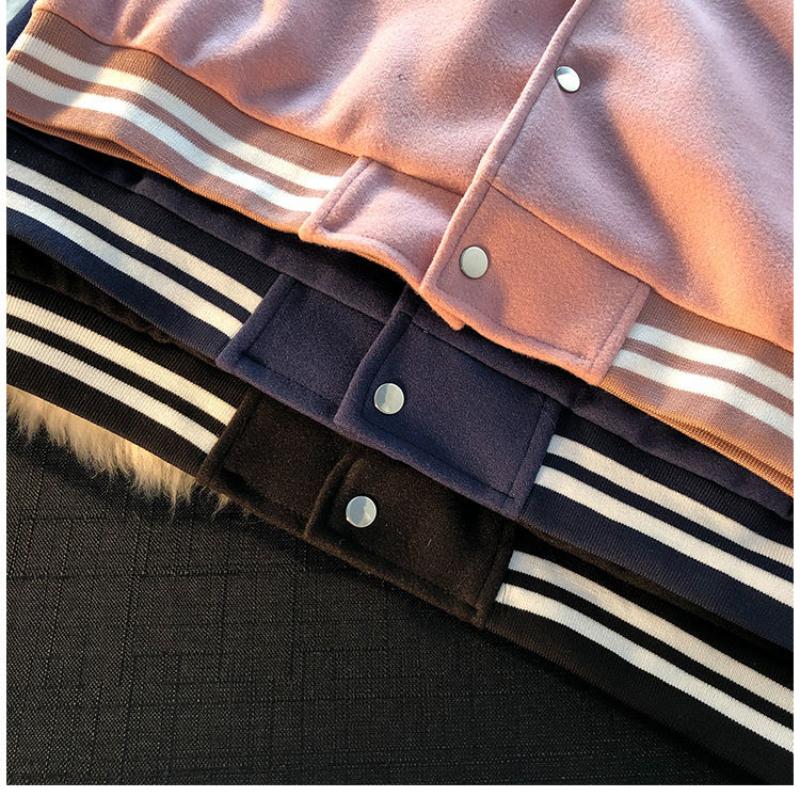 Kup Kurtka baseballowa w stylu vintage damska koreańska moda