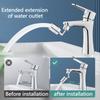 720 Degree Universal Tap Aerator Splash-proof Swivel Water Saving ABS Plastic Faucet Spray Head Wash Basin Tap Extender Adapter