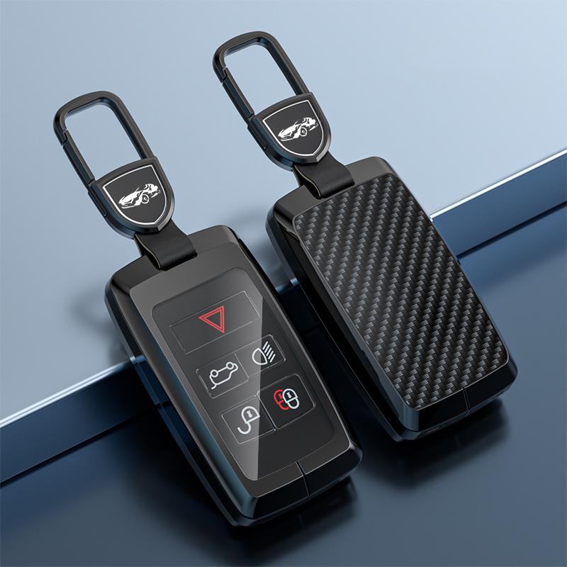 Zinc Alloy Car Key Case Cover Holder for Land Rover A9 Range Rover Sport Evoque Freelander 2 Velar Jaguar XE XJ XJL XF E-PACE