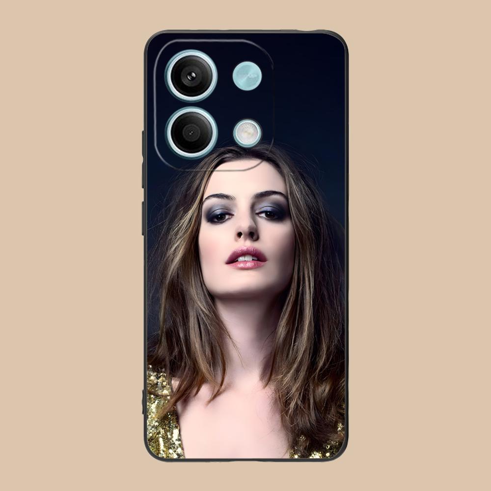 Anne Hathaway Mobile Phone Case for POCO M7 M6 M5 M4 M3 X7 X6 X5 X4 X3 Pro GT 5G Colorful Printing Cover Cover Pretty Cellphones