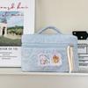 Melody Plush Cosmetic Bag With Zipper For Daily Use And Travel Storage