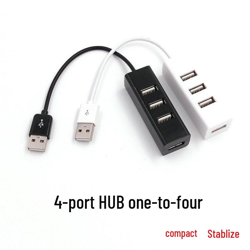 In-Stock Mini 4-Port USB 2.0 Hub Splitter