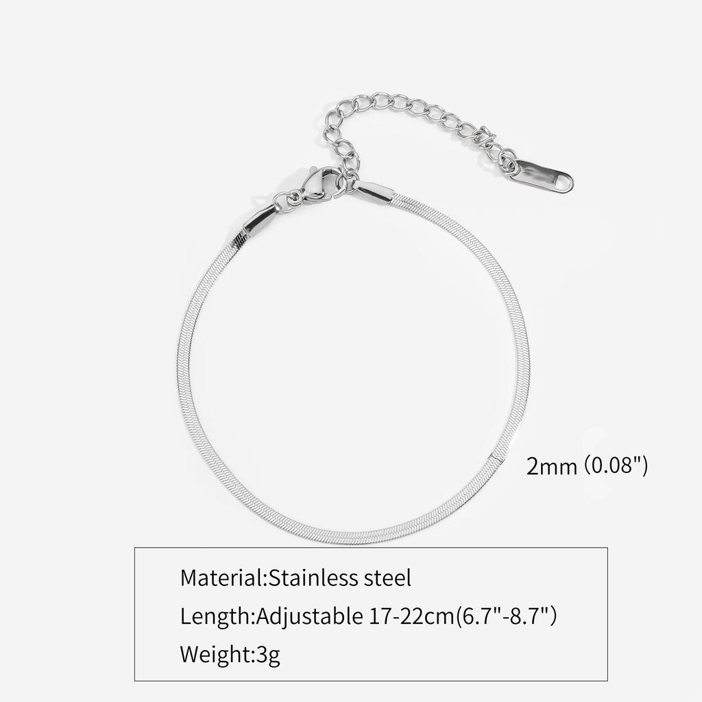 2/3/4/5MM Edelstahl Armband Für Damen Herren Goldfarbe Schlangenkette Armreif Mit Verlängerungskette Wasserdicht Party Schmuck Geschenk