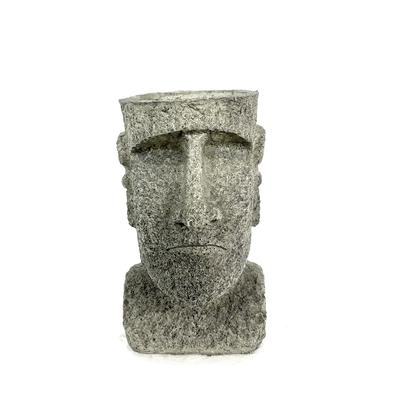 Succulent Holder Abstract Face Pot For Garden For Patio Gray Unique Resin Face Decor Home Decor Resin Construction