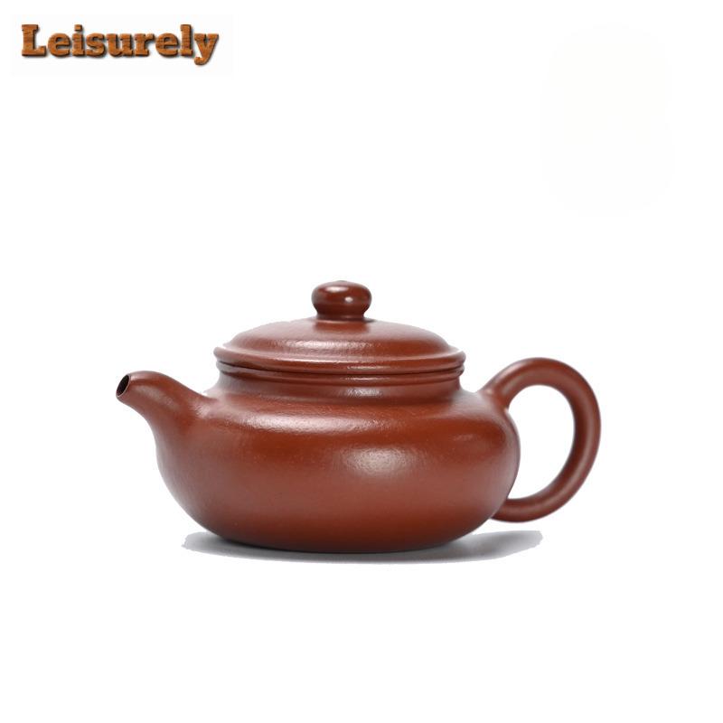 88ml Authentic Yixing Purple Clay Teapots Handmade Antique Pot Raw Ore Dahongpao Mud Kettle Chinese Zisha Tea Set Craft Supplies