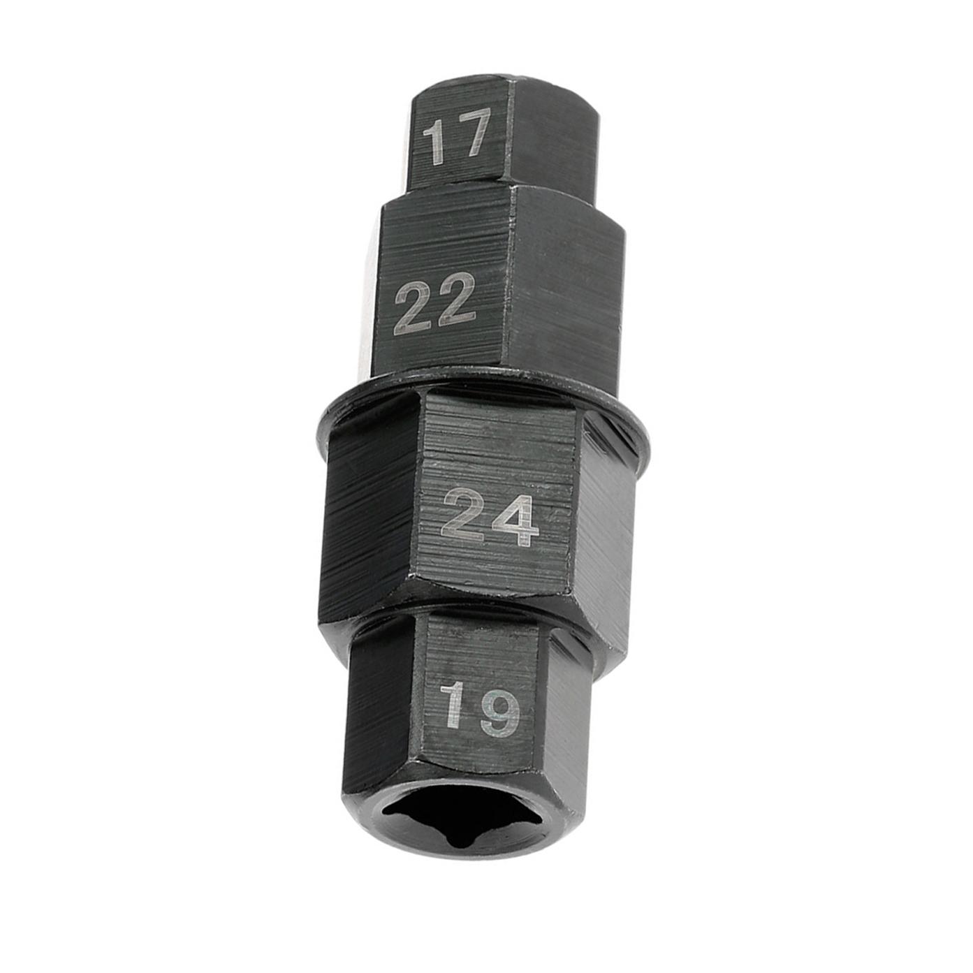 

1 шт., шестигранная ось переднего и заднего колеса мотоцикла 17, 19, 22, 24 мм, шестигранный инструмент для снятия шпиндельного привода, инструмент для снятия оси мотоцикла