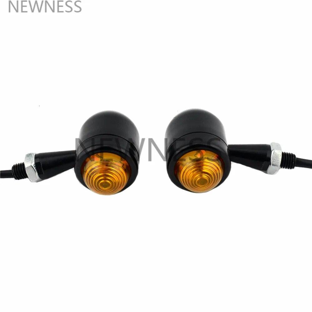 Retro Bullet Motorcycle LED Turn Signal Light Indicator Lamp Light Moto Blinker Light For Harley Cafe Racer Chopper Bobber Suzuk