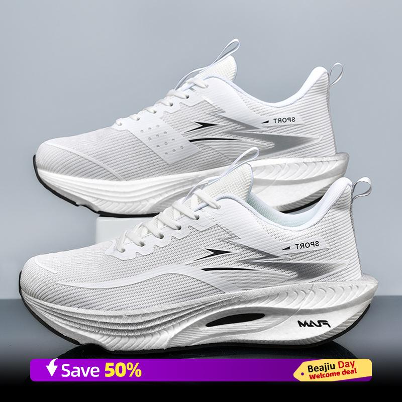 Men Sports Running Shoes Casual Marathon Breathable Lightweight Women's Comfortable Athletic Nonskid Walking Sneakers Outdoors