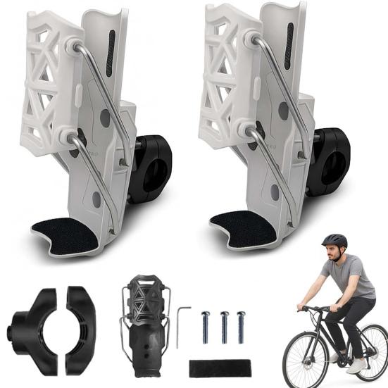 2Pcs Adaptive Cycling Water Bottle Holder 360 Degree Rotatable Automatic Clamping Bicycle Water Bottle Cage Universal Motorcycle Bike Water