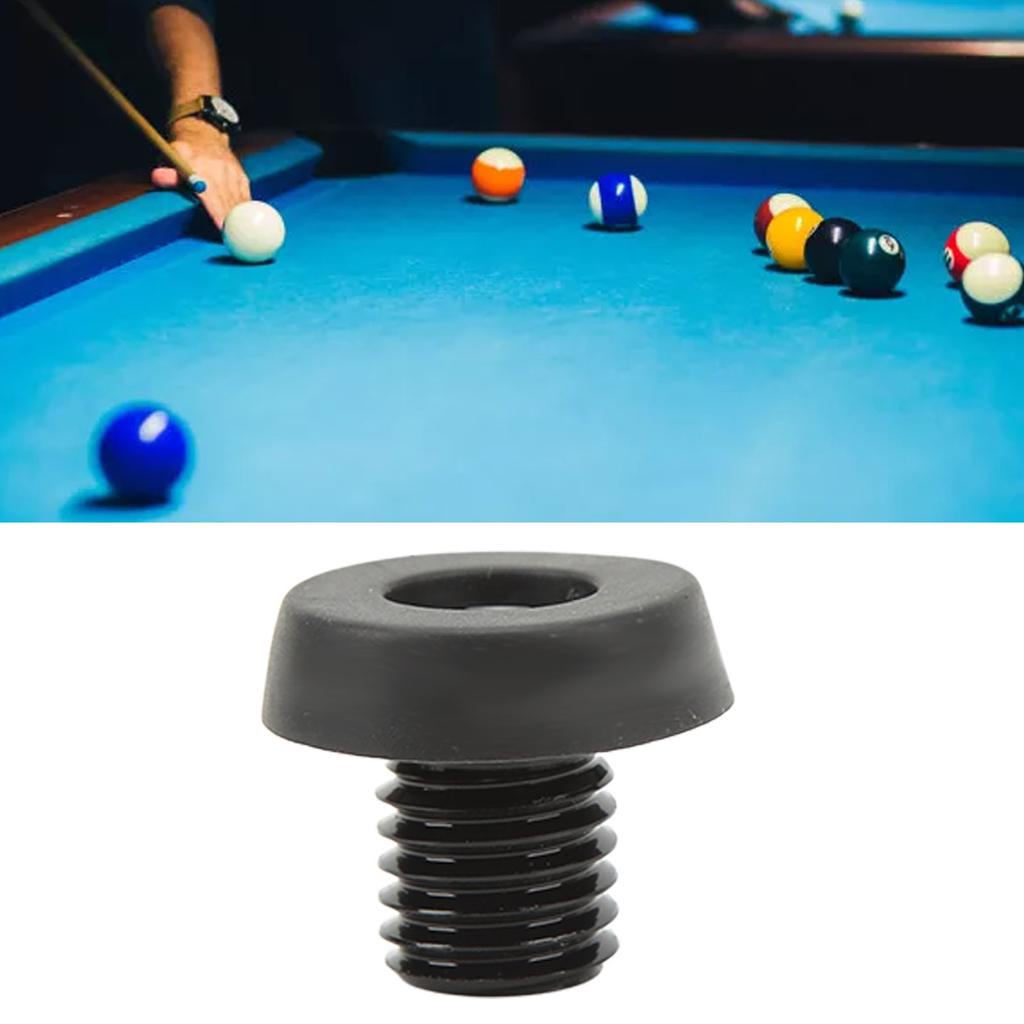2Pcs Plastic Billiard Cue Joint Protectors Black Pool Cue Stick Joint Protectors Billiard Accessories